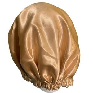 Women’s yellow satin sleep bonnet size S
NWOT